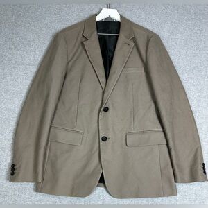 GAP Blazer Mens Medium Brown Twill Two Button Notch Lapel Double Vent Sport Coat